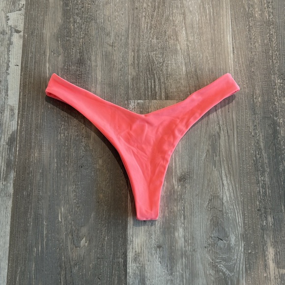 Andi Bagus Acid Peach Matte V Pant Bikini Bottom - Picture 3 of 7